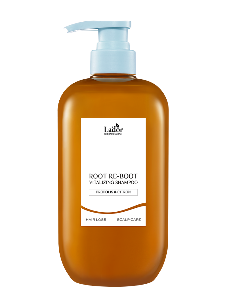 Шампунь тонизирующий для сухой кожи головы LA'DOR ROOT RE-BOOT VITALIZING SHAMPOO (PROPOLIS & CITRON